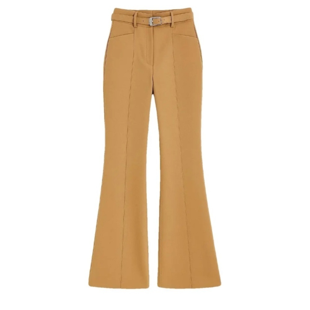 Proenza Schouler wool blend Tan flare Women's Trousers pants size 2